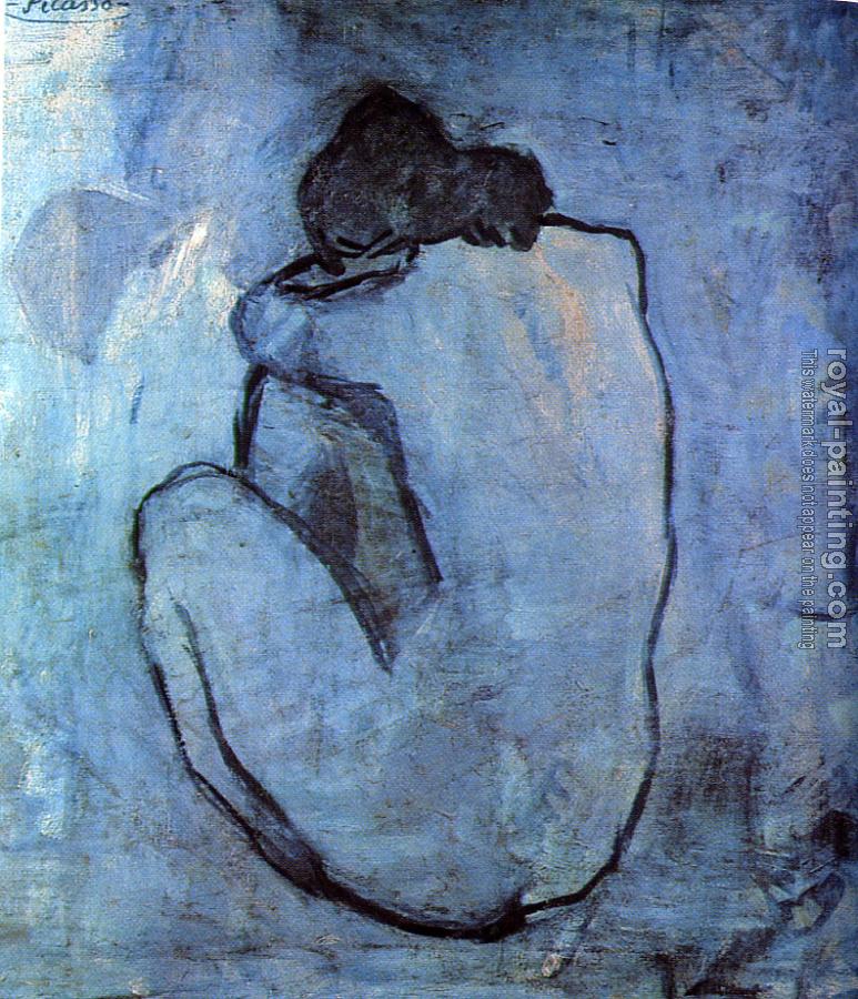 Pablo Picasso : seated nude back view